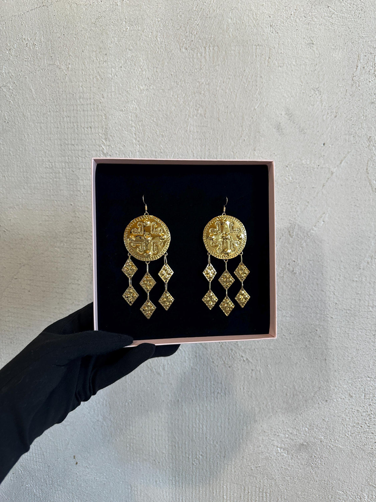 Mokosa Brass Earrings: Slavic Goddess Amulets, Viking Jewelry