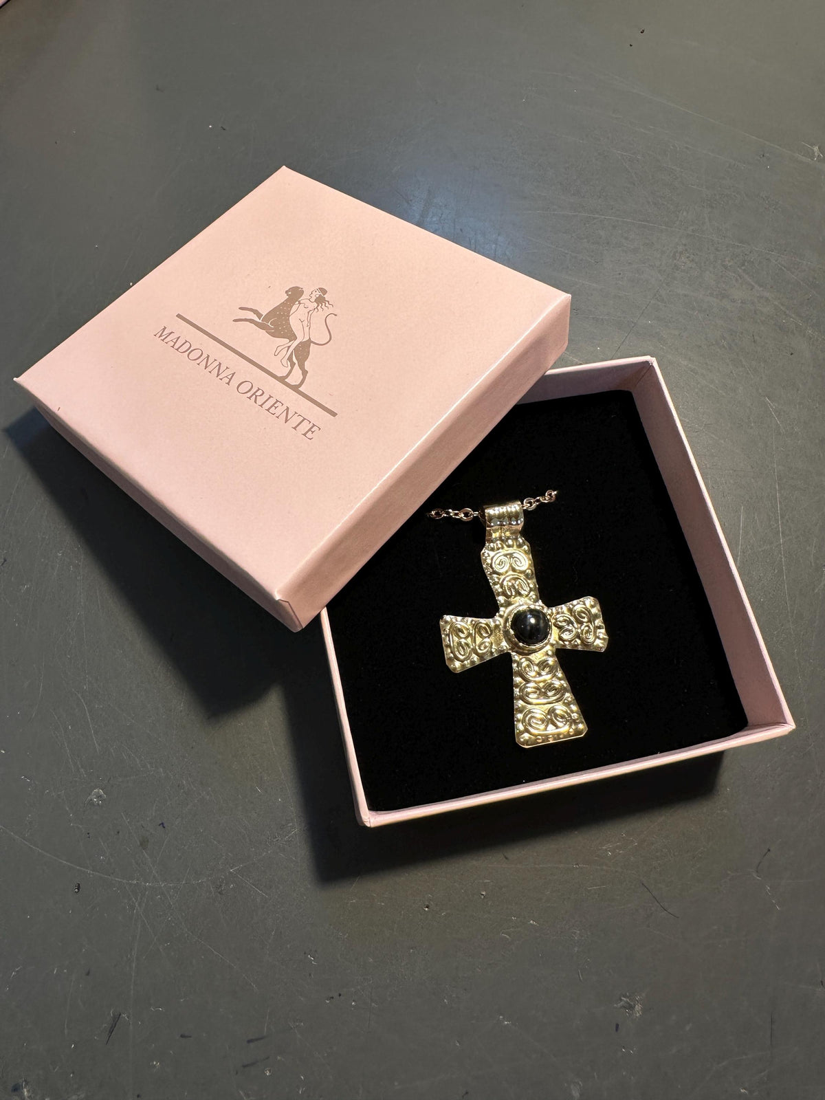 Gyda Cross Pendant: Medieval Byzantine Necklace, Antique Orthodox Cross