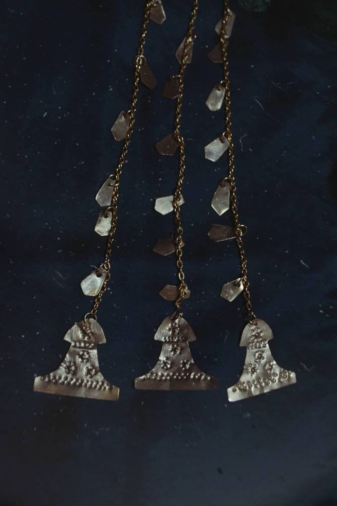 Troia II Brass Earrings: Ancient Trojan Greek Jewelry