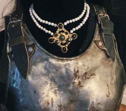Leofflæd Choker: Anglo-Saxon Byzantine Style Beaded Necklace