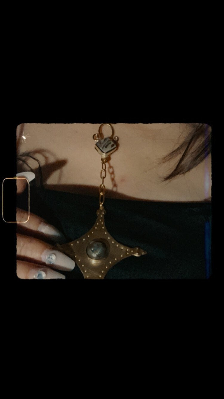 Star Tail II Comet Pendant: Ethnic Necklace, Goddess Jewelry