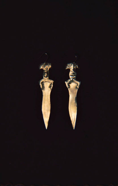 Catubodua Bronze Age Sword Earrings: Ancient Celtic Dagger Jewelry