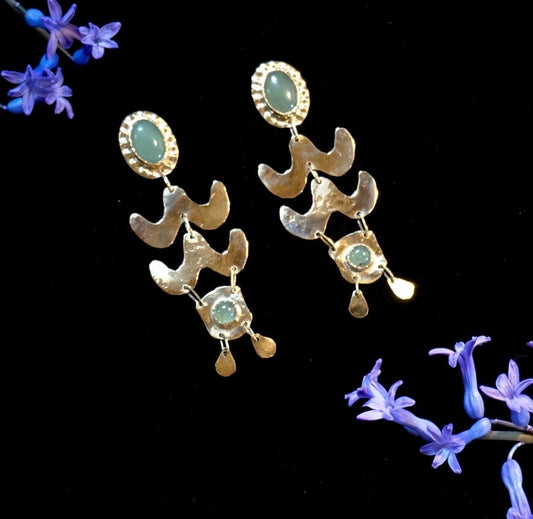 Amaya Earrings: Handcrafted Celtic Tribal Statement Jewelry