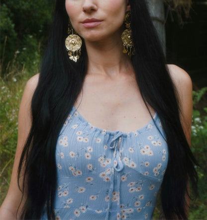 Egtved II Nordic Bronze Age Earrings: Celtic Spiral Viking Jewelry