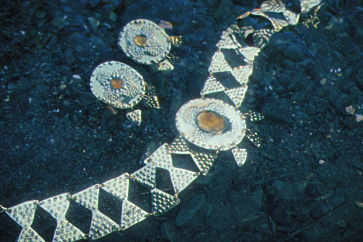 Sól Brass and Citrine Earrings: Nordic Bronze Age Jewelry