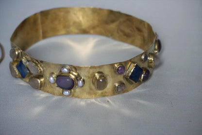 Brunhilda Medieval Crown: Historical Gemstone Headpiece,Winter Goddess Jewelry (PRE-ORDER)