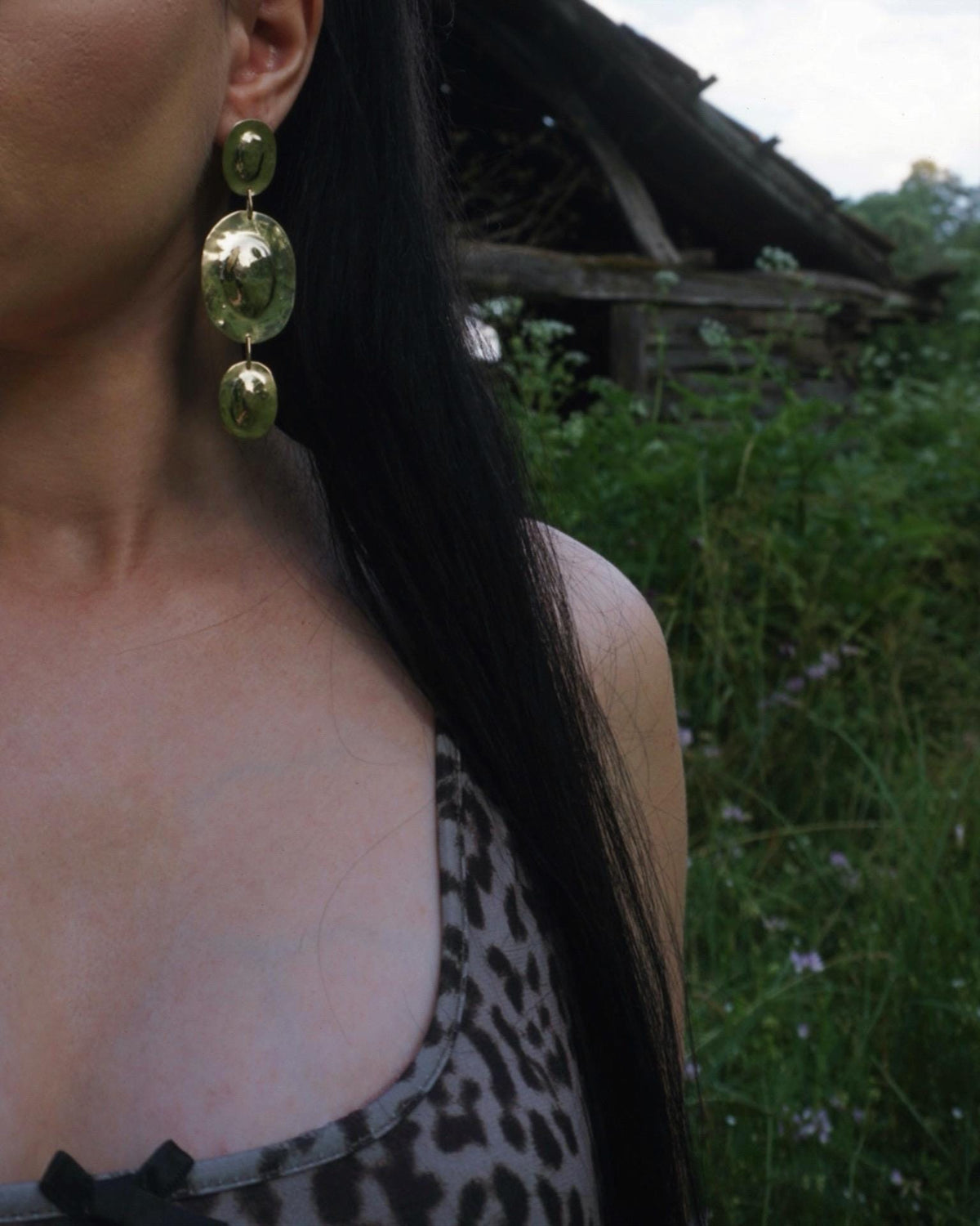 Danu Celtic Shield Earrings: Bronze Age Warrior Goddess Jewelry
