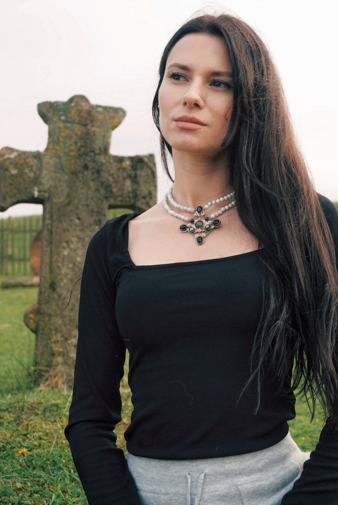 Leofflæd Choker: Anglo-Saxon Byzantine Style Beaded Necklace