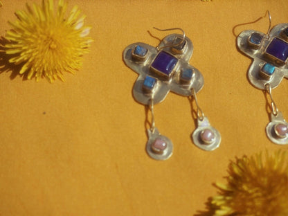 Byzantine Brass Earrings: Renaissance Medieval Jewelry