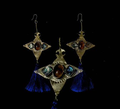 The Evil Eye Apotropaic Earrings: Ethnic Folk Jewelry