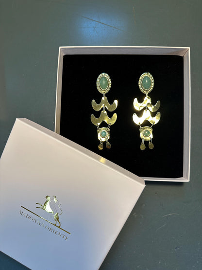 Amaya Earrings: Handcrafted Celtic Tribal Statement Jewelry