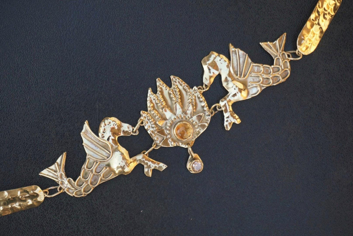 Hippocampus Sea Horse Necklace: Ancient Greek Roman Jewelry (PRE-ORDER)