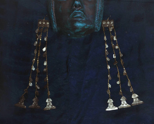 Troia II Brass Earrings: Ancient Trojan Greek Jewelry