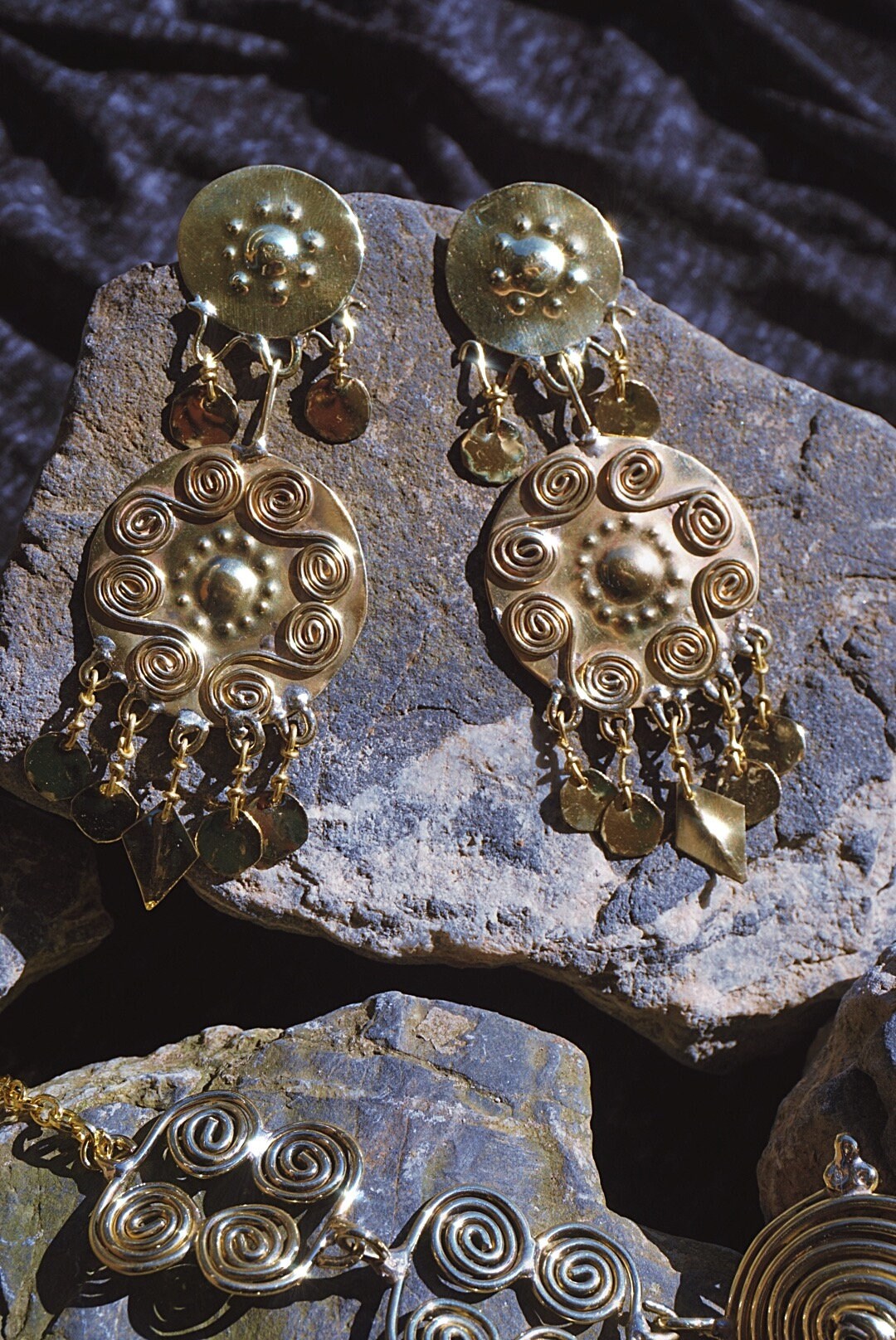 Egtved II Nordic Bronze Age Earrings: Celtic Spiral Viking Jewelry