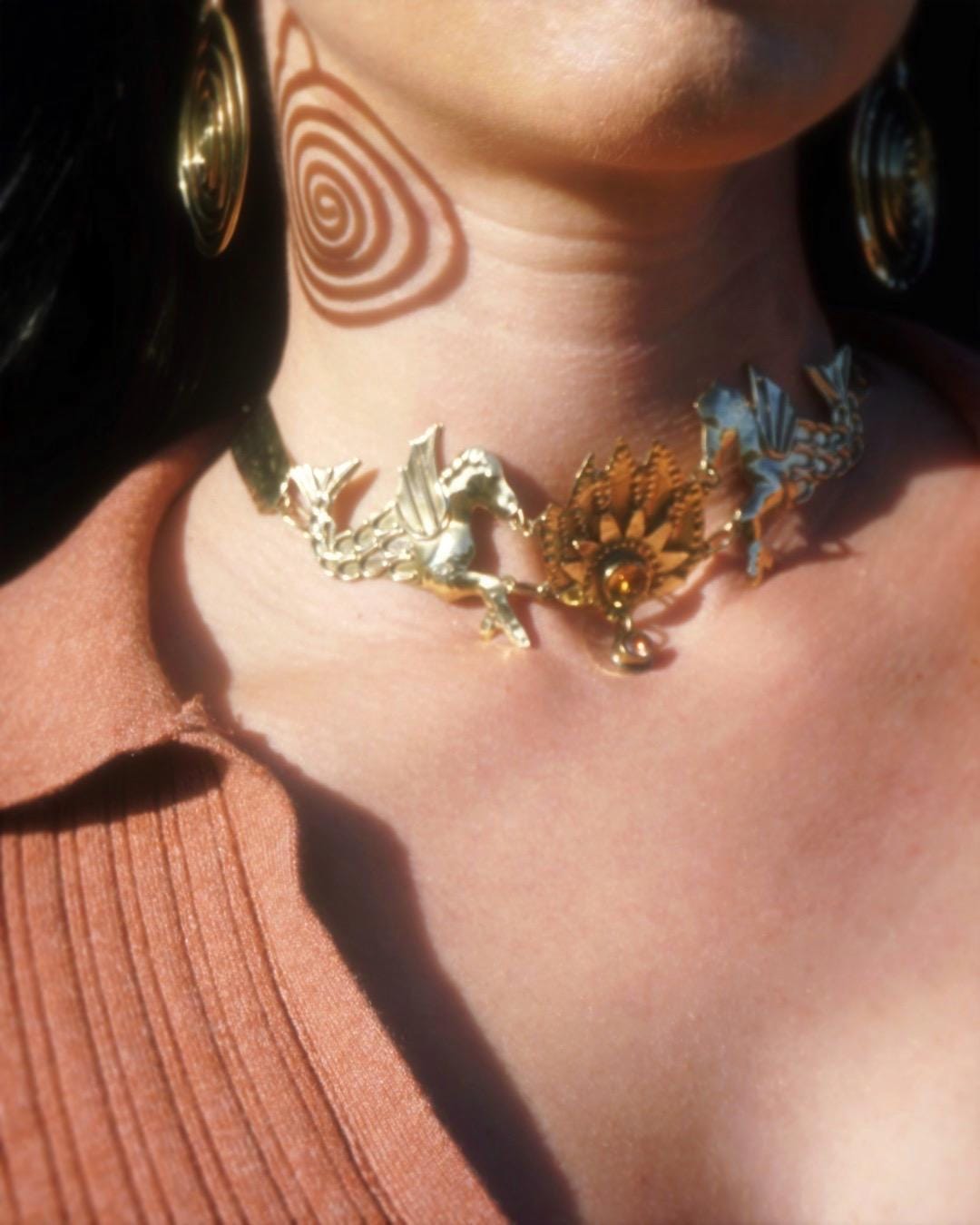 Hippocampus Sea Horse Necklace: Ancient Greek Roman Jewelry (PRE-ORDER)