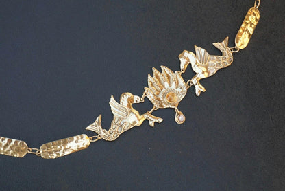 Hippocampus Sea Horse Necklace: Ancient Greek Roman Jewelry (PRE-ORDER)