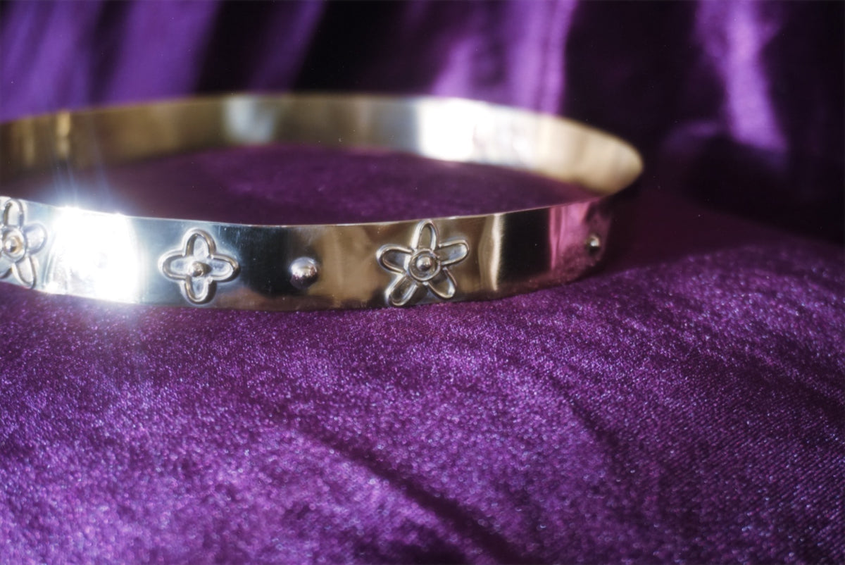 Lady of the Lake Brass Crown: Arthurian Medieval Headpiece