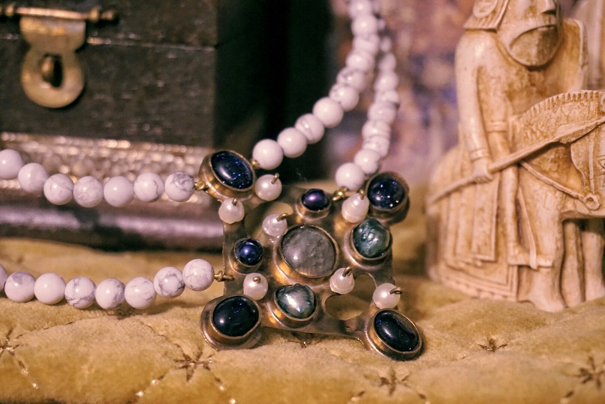 Leofflæd Choker: Anglo-Saxon Byzantine Style Beaded Necklace