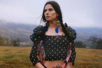 The Evil Eye Apotropaic Earrings: Ethnic Folk Jewelry