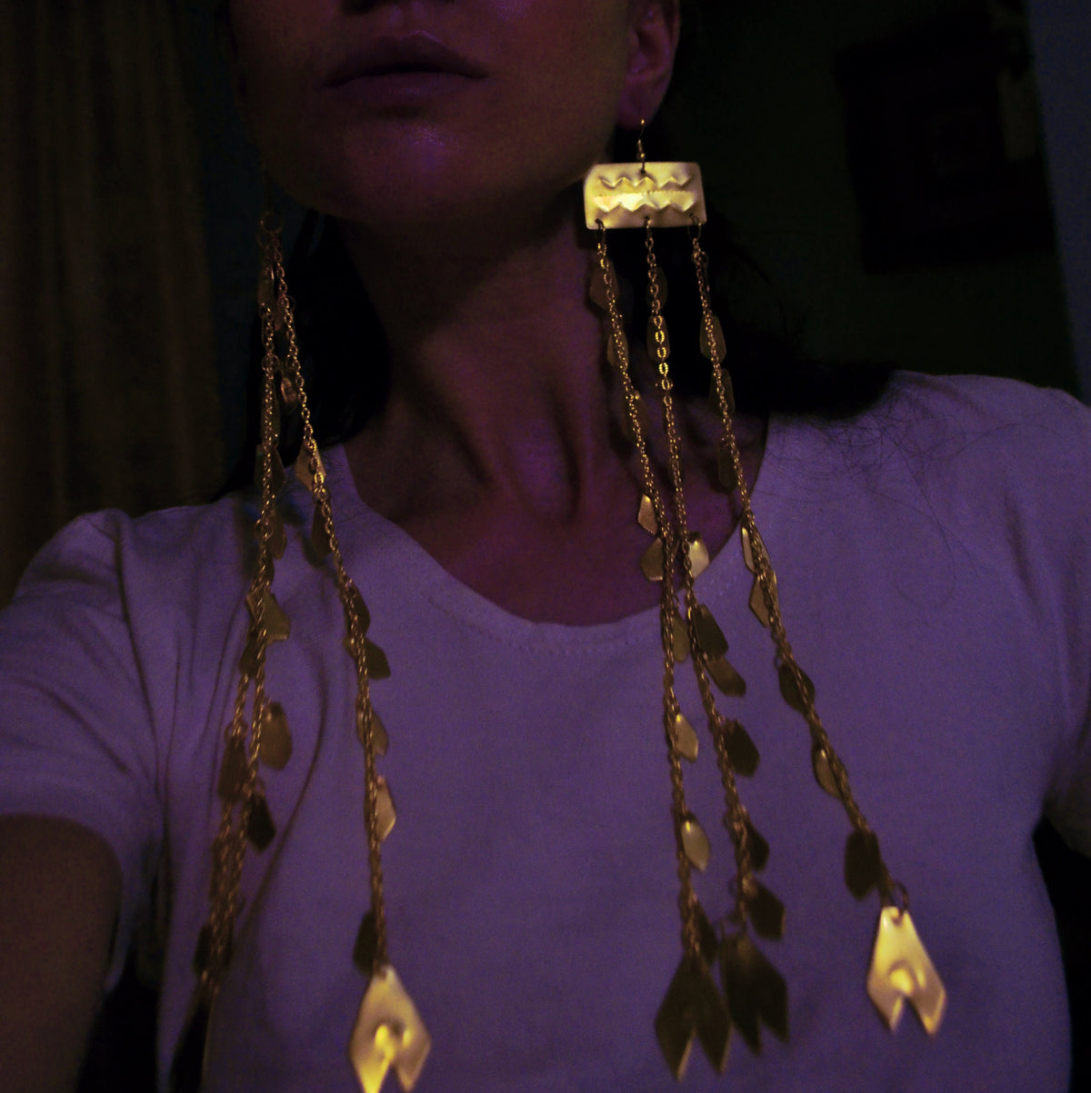 Troia I Handmade Brass Earrings: Ancient Greek Trojan Jewelry