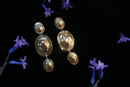 Danu Celtic Shield Earrings: Bronze Age Warrior Goddess Jewelry