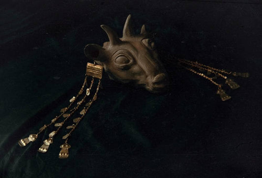 Troia III Brass Earrings: Historical Ancient Trojan Jewelry