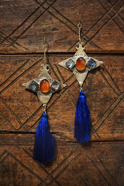 The Evil Eye Apotropaic Earrings: Ethnic Folk Jewelry