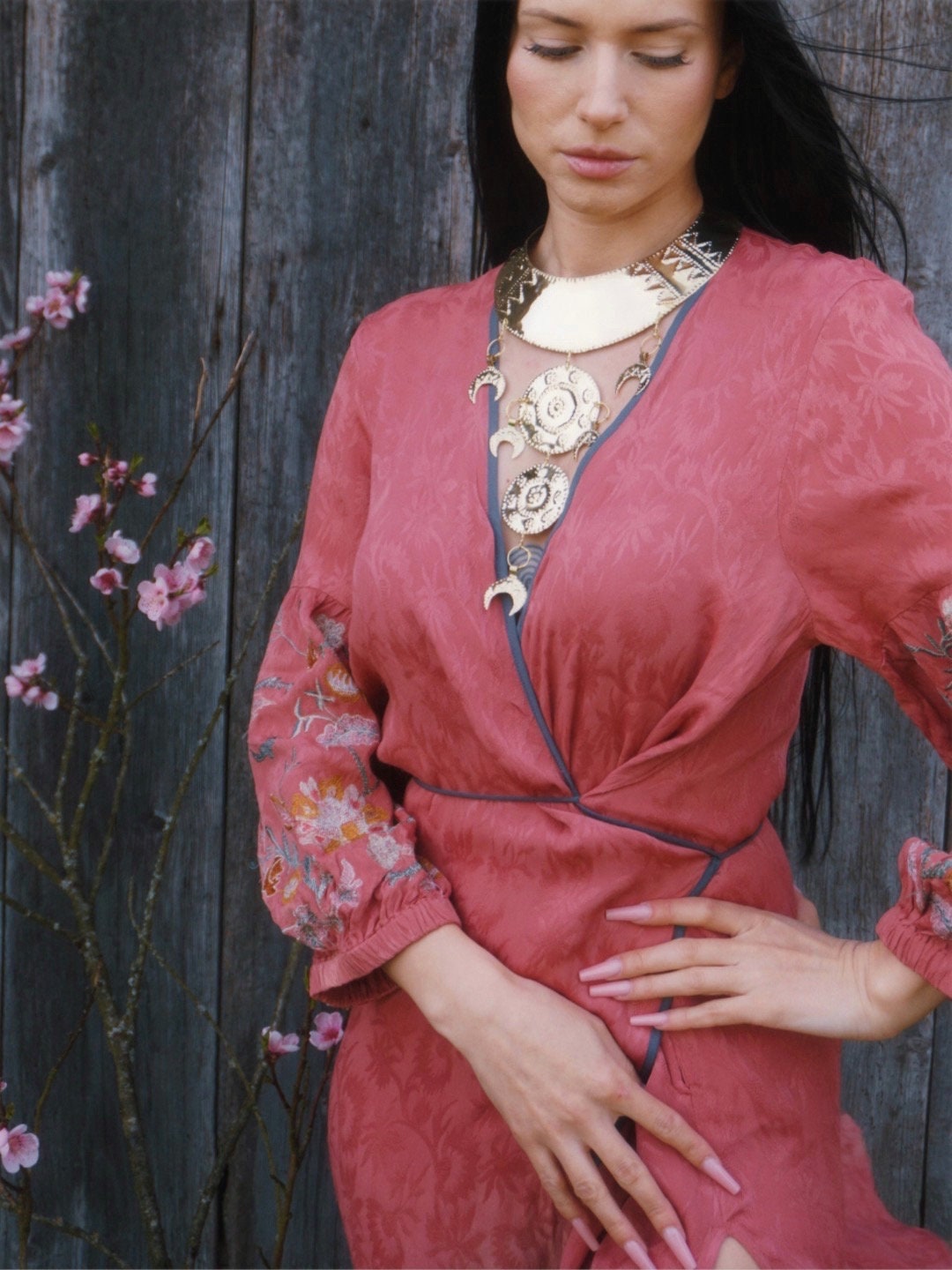 Bronze Age II Shields Statement Necklace: Nordic Viking Goddess Jewelry