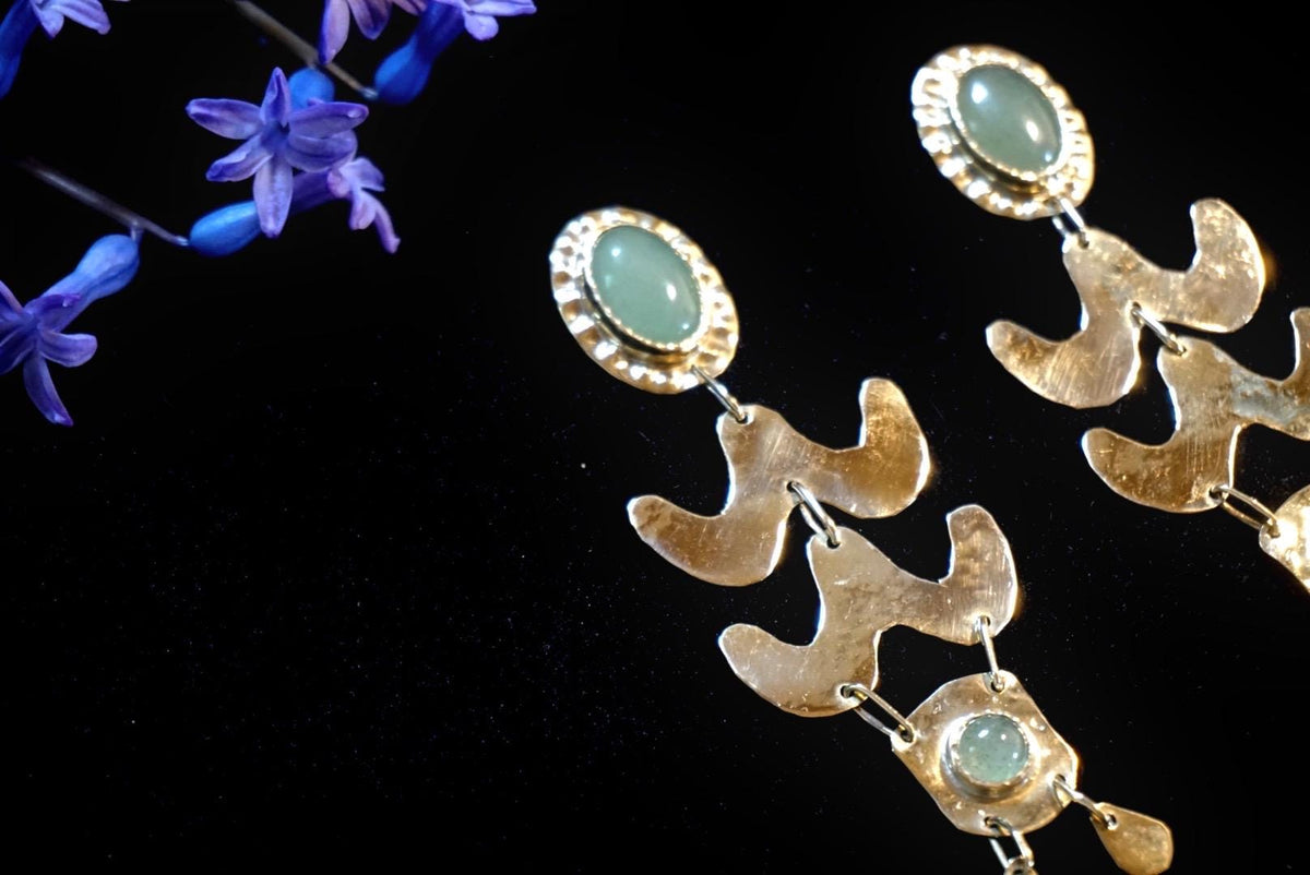 Amaya Earrings: Handcrafted Celtic Tribal Statement Jewelry