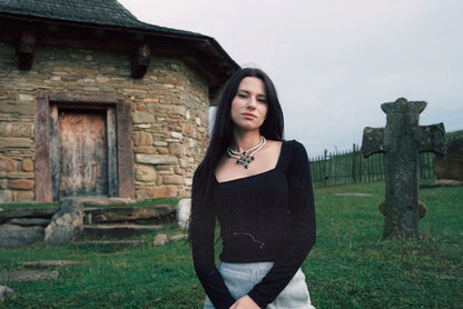 Leofflæd Choker: Anglo-Saxon Byzantine Style Beaded Necklace