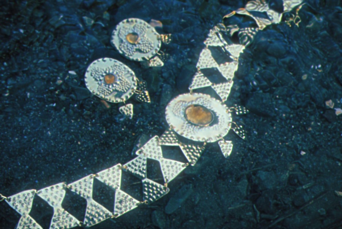 Sól Brass Citrine Choker: Nordic Bronze Age Goddess Necklace (PRE-ORDER)