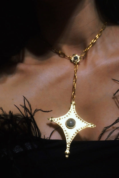 Star Tail I Pendant: Ethnic Comet Necklace