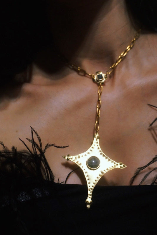 Star Tail I Pendant: Ethnic Comet Necklace