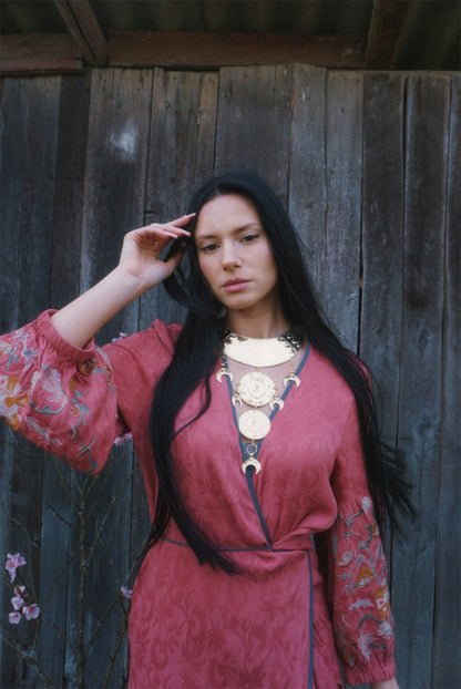 Bronze Age II Shields Statement Necklace: Nordic Viking Goddess Jewelry
