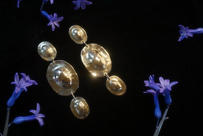 Danu Celtic Shield Earrings: Bronze Age Warrior Goddess Jewelry