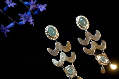 Amaya Earrings: Handcrafted Celtic Tribal Statement Jewelry