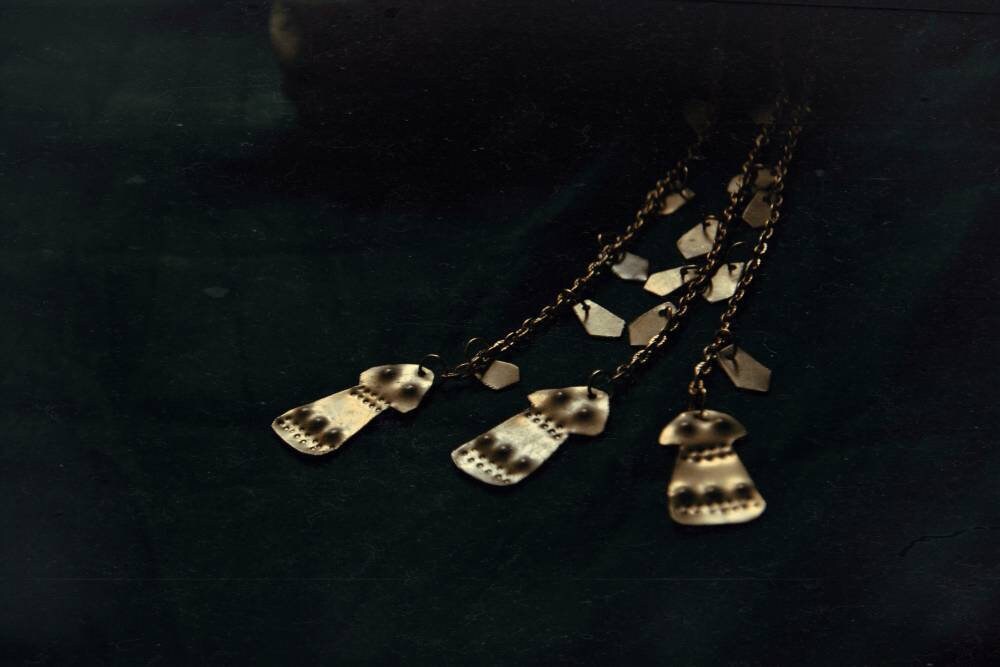 Troia III Brass Earrings: Historical Ancient Trojan Jewelry